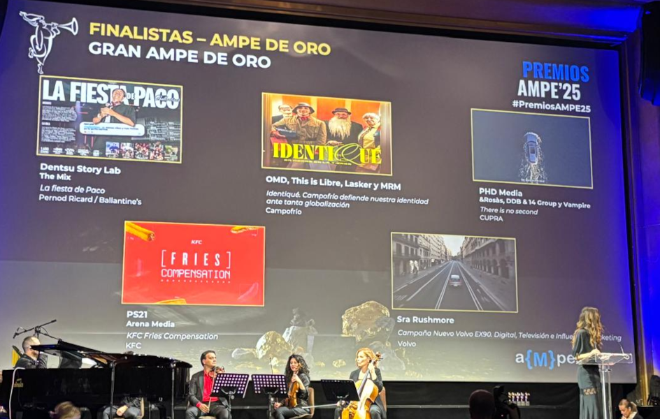 KFC y PS21, con Arena, se llevan el Gran Ampe de Oro