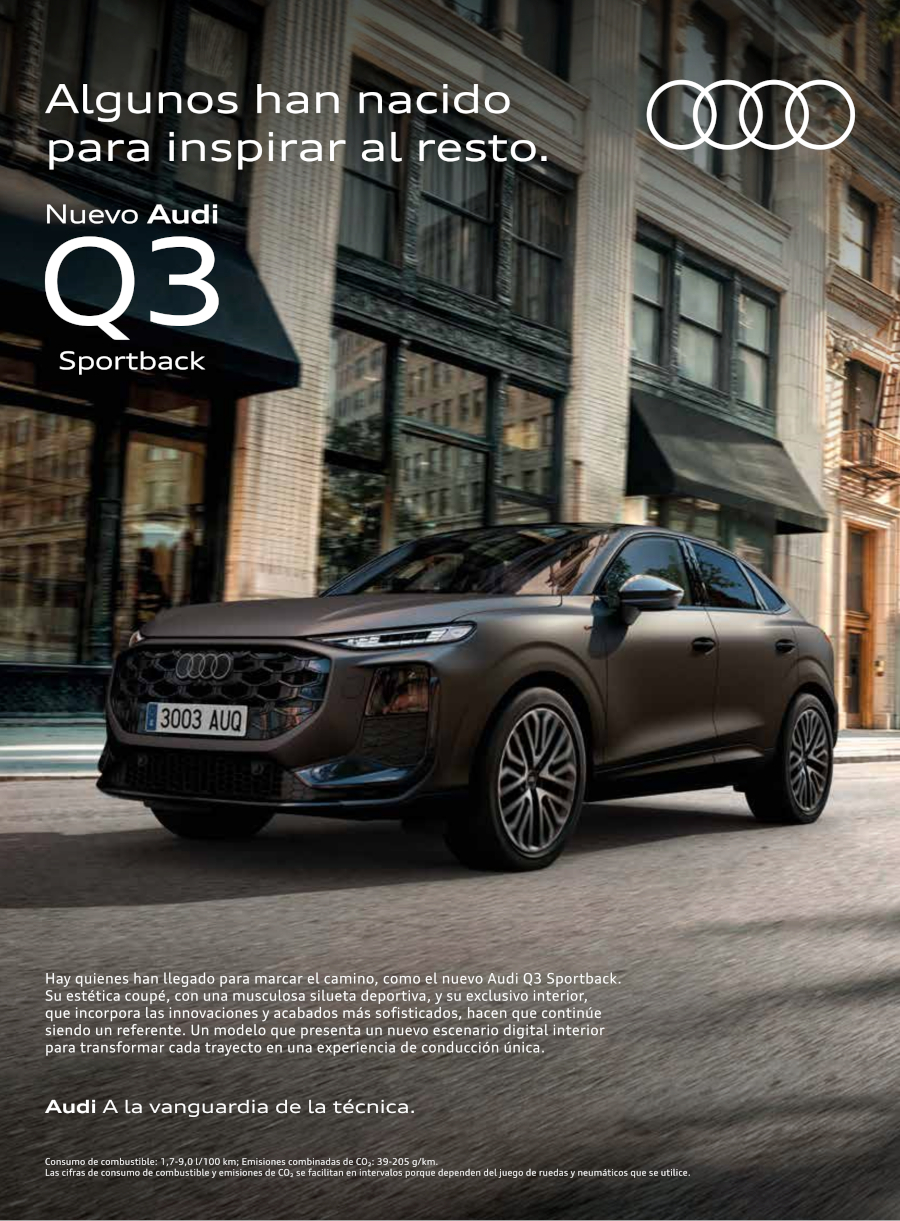 Audi. Q3 Sportback. Gr 1. Algunos han nacido para inspirar al resto. Febrero 2026