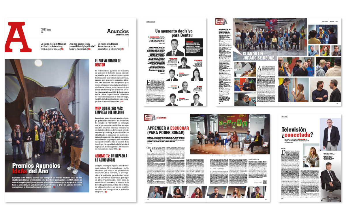 Hacemos balance de los Premios Anuncios IdeAs del Año en el Nº 1745 de la revista