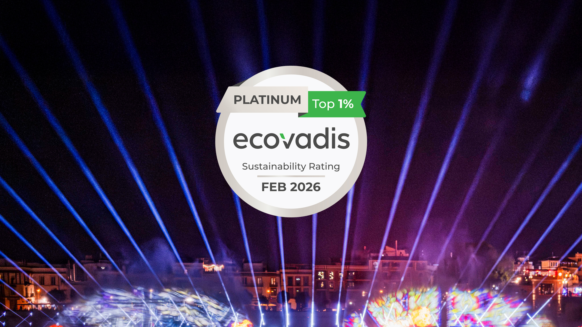 ACCIONA logra la medalla platino de EcoVadis por la sostenibilidad de su área de eventos