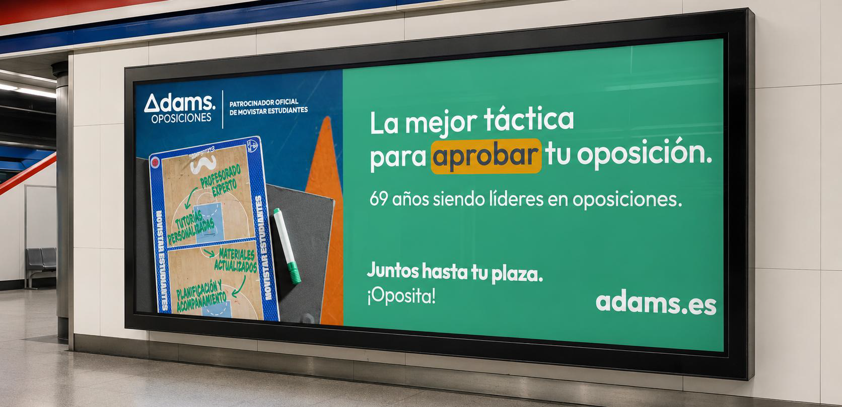 Adams y Movistar Estudiantes. Juntos hasta lograrlo. Gr 1. Septiembre 2026