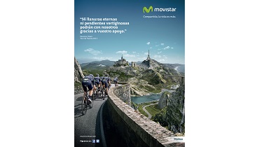VCCP Spain realiza la campaña del equipo ciclista Movistar Team