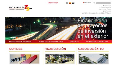 Portavoz diseña la nueva web de COFIDES