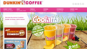 Kanlli se encarga del rediseño de la web y el desarrollo de la web móvil de Dunkin’ Coffee