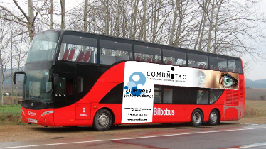 La publicidad se sube a los autobuses de Bilbao