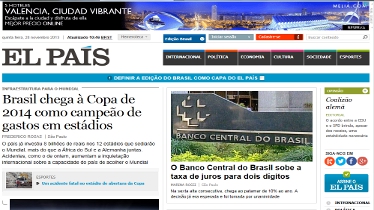 'El País' ha presentado su edición online para Brasil