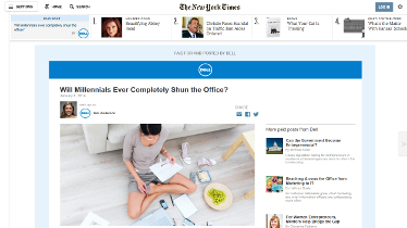 'The New York Times' incluye una plataforma de publicidad nativa