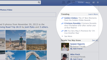 Facebook empieza a mostrar los temas más populares