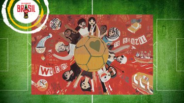 Coca-Cola desveló 'La bandera de la felicidad' en el partido inaugural del Mundial