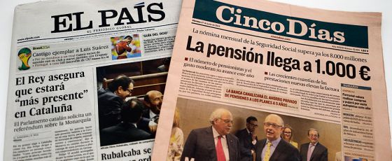 'El País' y 'Cinco Días', juntos este sábado