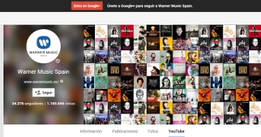 Smartclip comercializará el inventario de Warner Music en YouTube