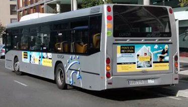 Inca Grupo gestiona la publicidad de los autobuses urbanos de Vitoria