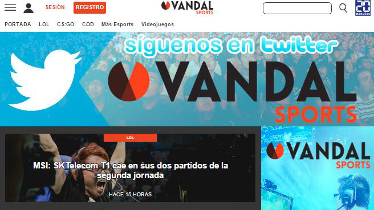 20minutos apuesta con ‘Vandal Sport’ por los ‘profesionales’ de los videojuegos