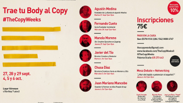 Convocada una nueva edición de The Copy Weeks