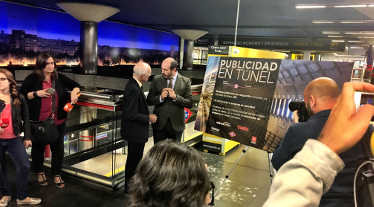 Telefónica y Tres60 Grupo inauguran un novedoso soporte publicitario en Metro de Madrid