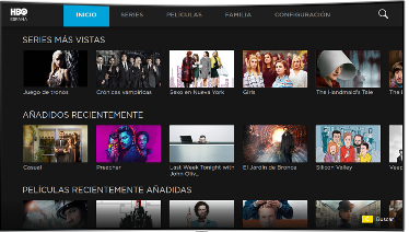 Samsung y HBO España lanzan una aplicación para 'smart TV'