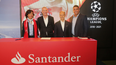 Patrocinio deportivo: Santander, la marca con mayor notoriedad