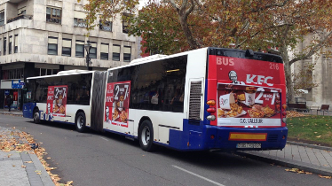 El Ayuntamiento de Valladolid adjudica la gestión de la publicidad de los autobuses urbanos