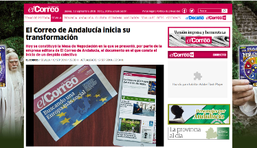 'El Correo de Andalucía', a punto de desaparecer